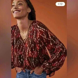 Love the Label Jane Peasant Blouse Size M